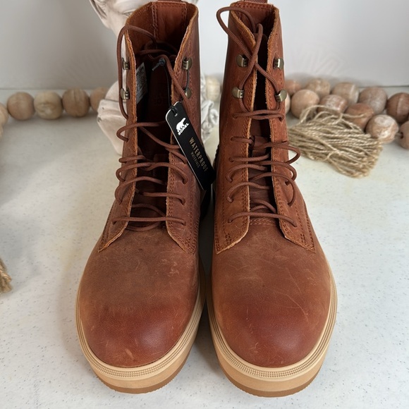 SOREL Women's Hi-Line Lace Boots - Waterproof Color Scorch Sz 8.5 NWOB - Picture 4 of 12